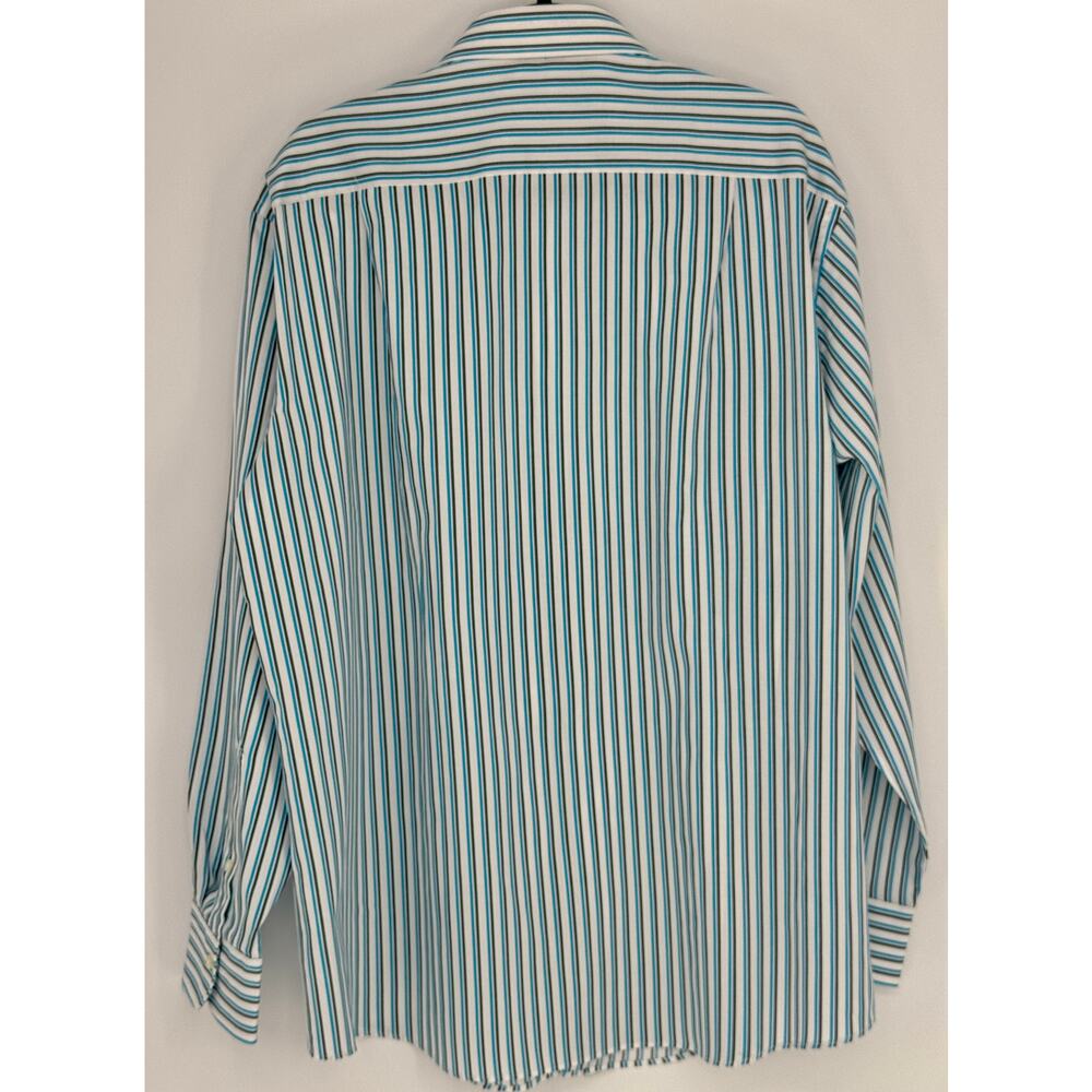 Sean John Striped Long Sleeve Shirt Size 17 1/2 Sleeve 34-35 Regular Fit NWT - Picture 3 of 8